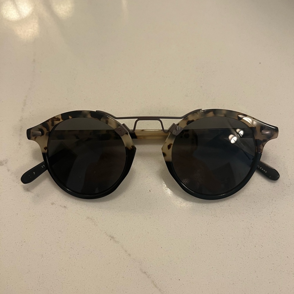 KREWE Brown and Black Sunglasses Modern Accessories tortoise
